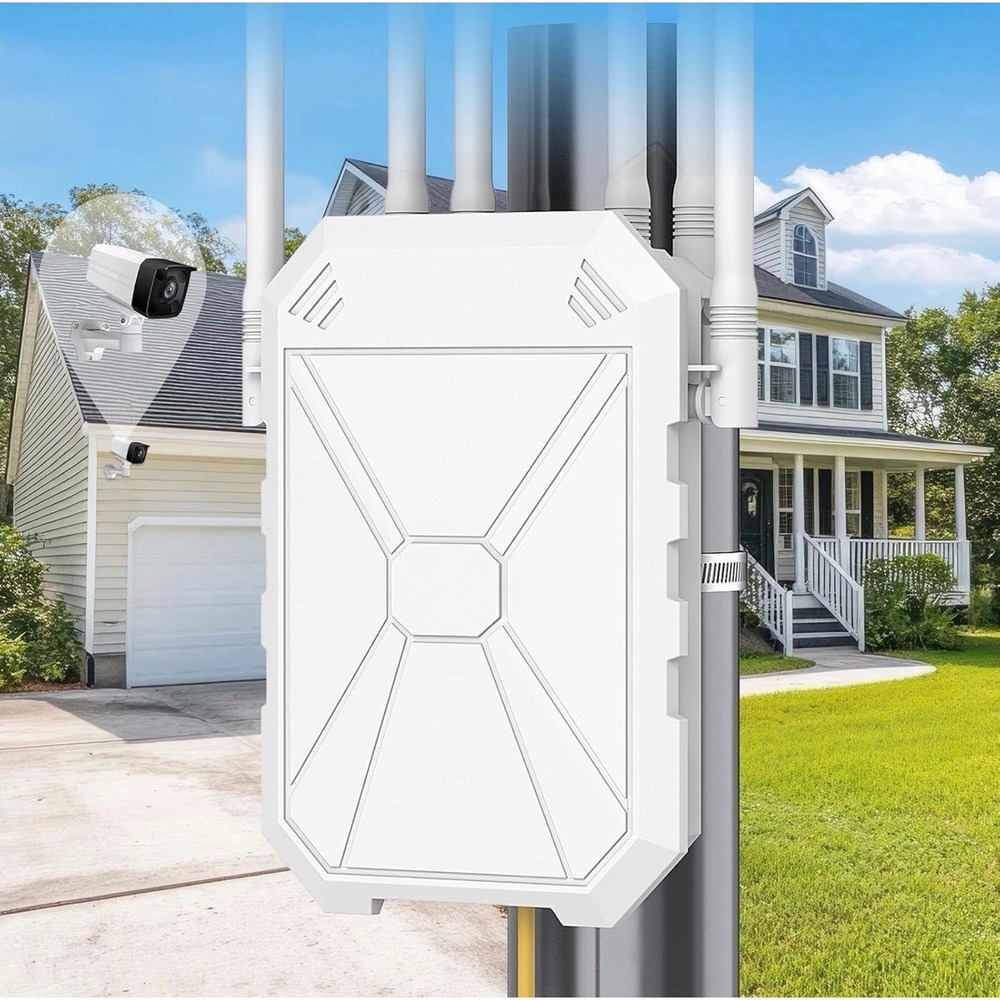 AX1800 Outdoor WiFi 6 Extender, Long Range Extender Signal gray